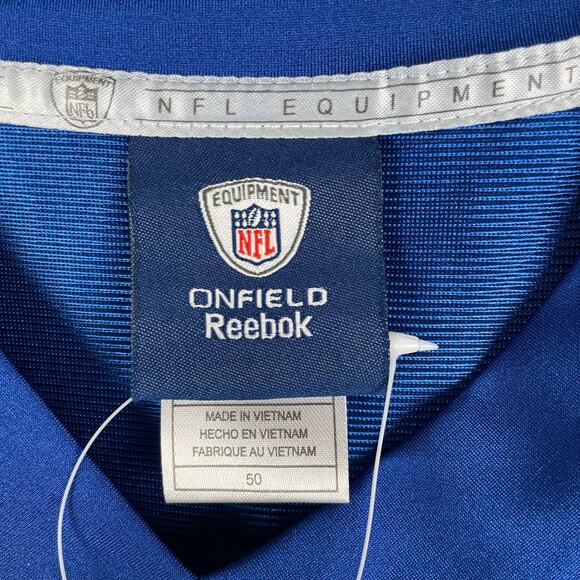 Peyton Manning Indianapolis Colts Super Bowl XLIV Mens Jersey Size 50 Reebok NWT - Picture 3 of 14